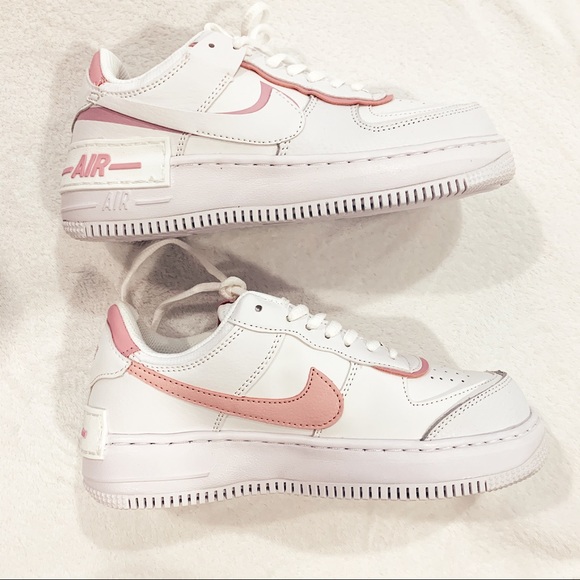 Nike Women Air Force 1 Shadow White Magic Flamingo - Picture 7 of 8